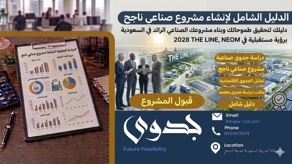 دراسة جدوى صناعية: الدليل الشامل لإنشاء مشروع صناعي ناجح 2025