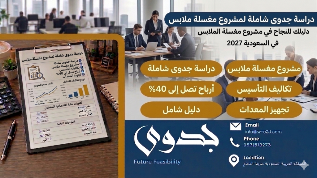 دراسة جدوى شاملة لمشروع مغسلة ملابس