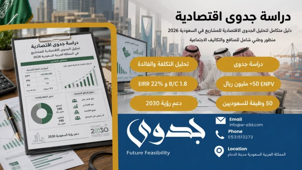 دراسة جدوى اقتصادية: دليل متكامل لتحليل الجدوى الاقتصادية للمشاريع في السعودية 2026