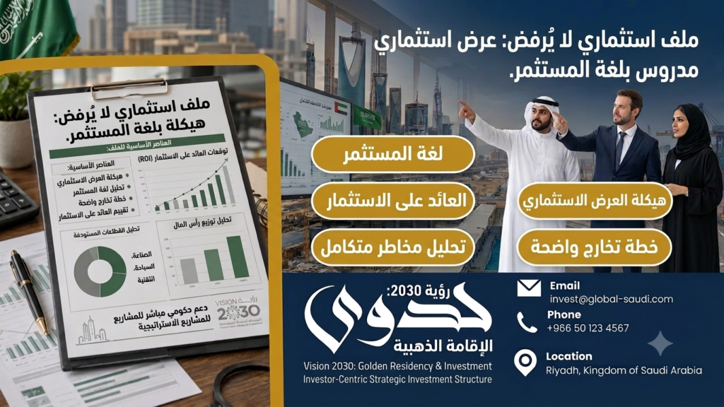 دليل دراسة جدوى العرض الاستثماري: كيف تبني ملفاً استثمارياً لا يُرفض للمستثمرين